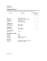 Parts List